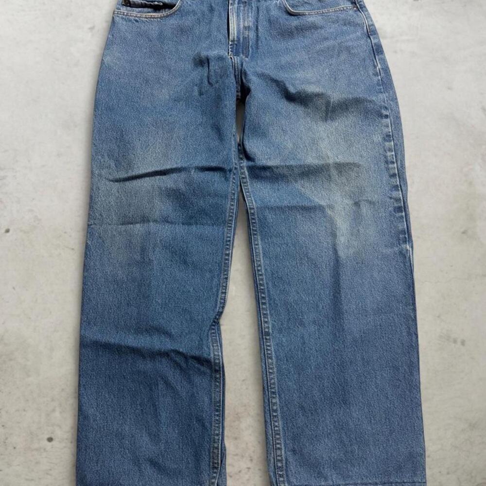 Kirkland Signature Vintage Relaxed Jeans Mens 38x30 Blue